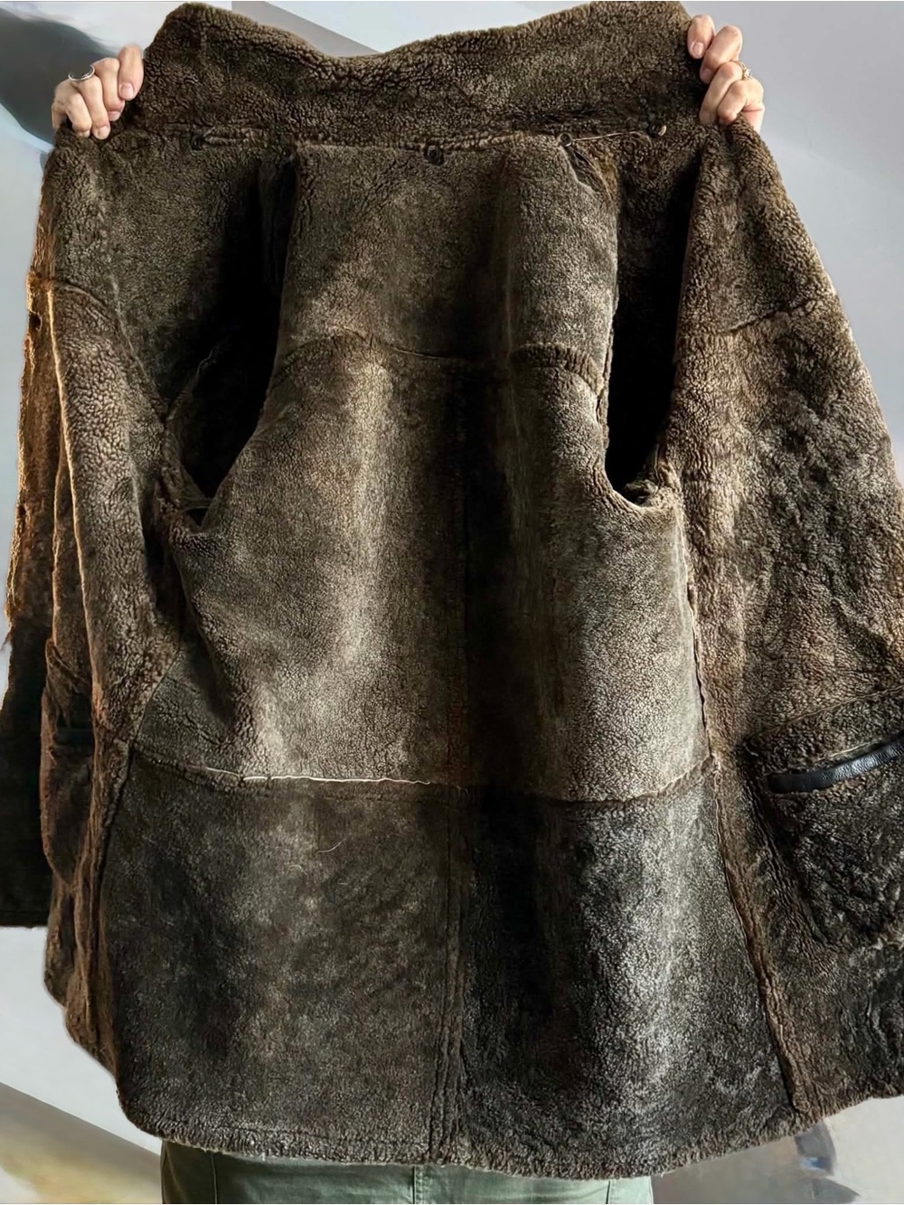 Women’s Brown Shearling Coat - Luxe Warmth